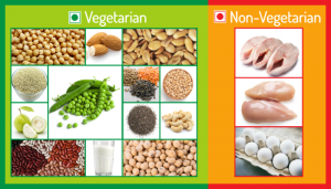 Vegetarian & non-vegetarian sources of protein